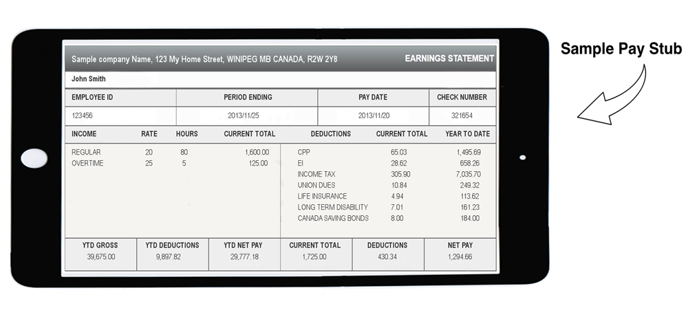 Canadian Paycheck Stub Generator Online Canadian Instant Pay Stub